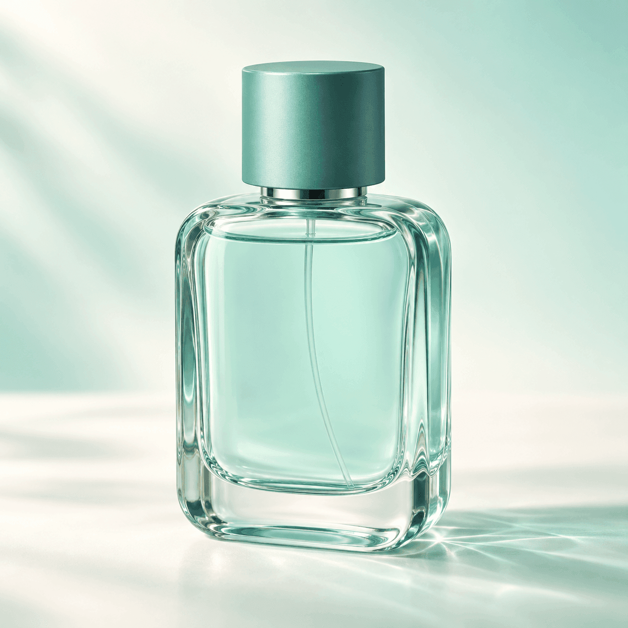 Aqua perfume bottle
