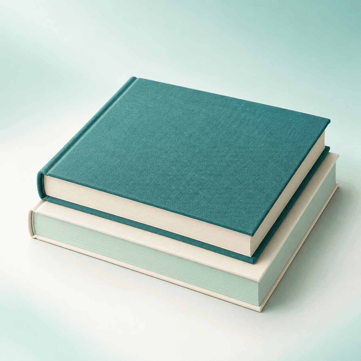 Stack of modern books
